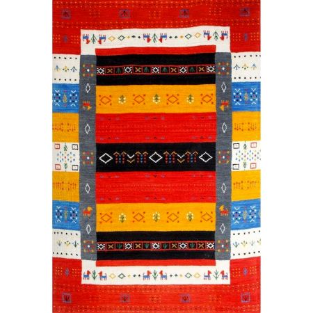 Hand Knotted Minimalist Wool Rug